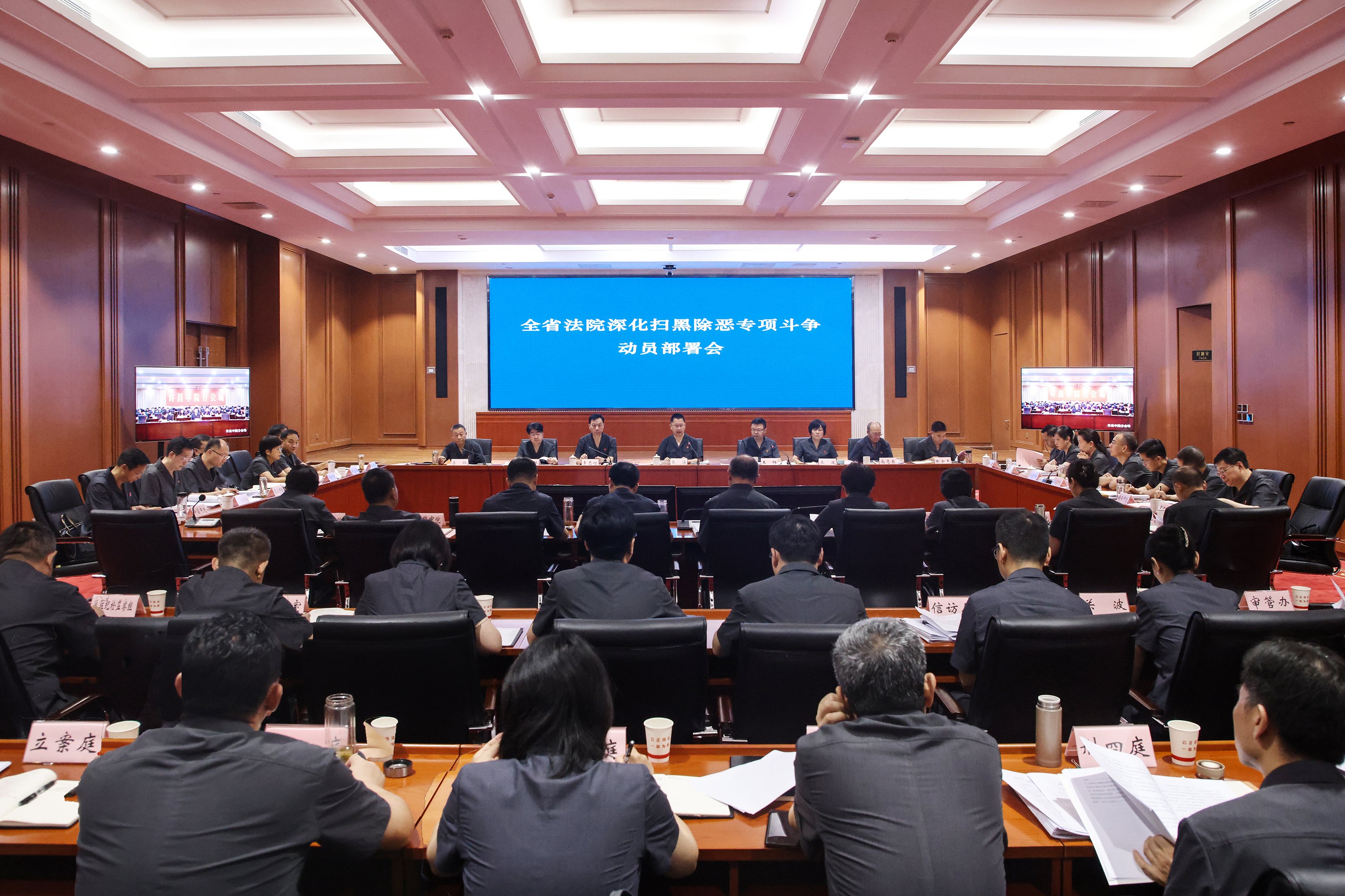 省法院动员部署深化扫黑除恶专项斗争